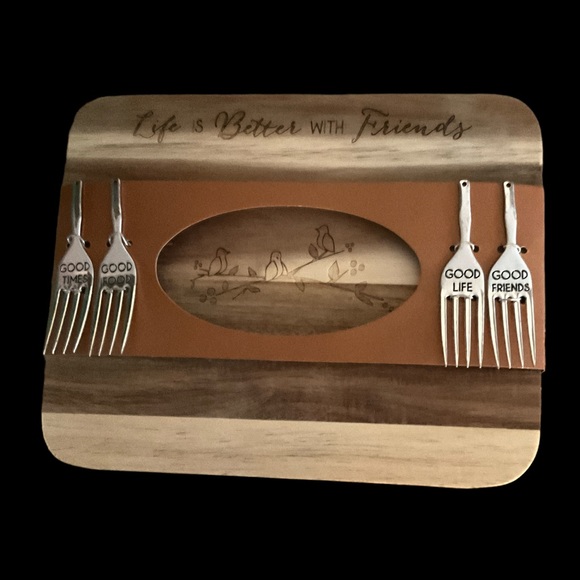 Host With The Mostest Acacia Bread Board Set NWOT - Picture 1 of 4